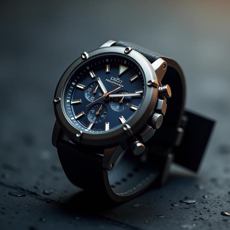 Urban Chronograph on textured background