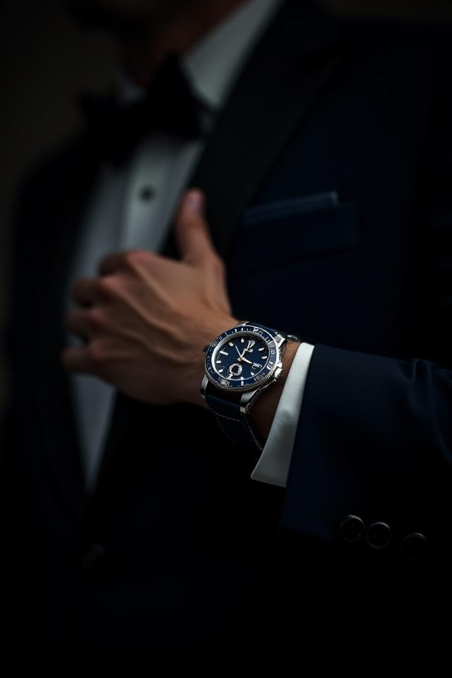 Evening Elegance: watch with black-tie attire